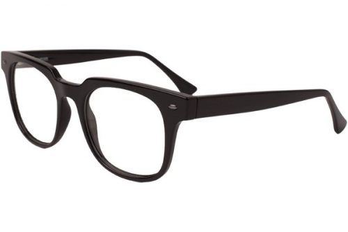 eyerim collection Hydra Shiny Solid Black Screen Glasses - ONE SIZE (50) eyerim collection