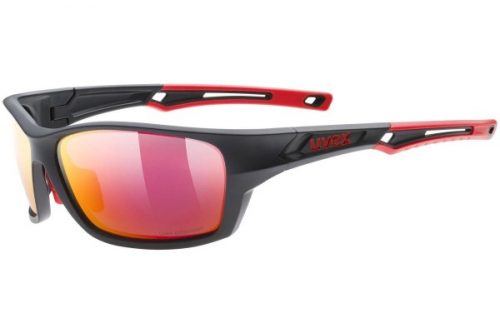uvex sportstyle 232 P Black Mat / Red S3 Polarized - ONE SIZE (62) uvex